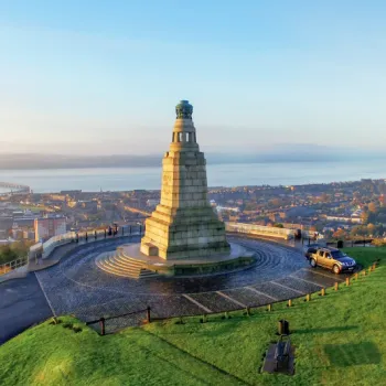 Law hill in sunlight