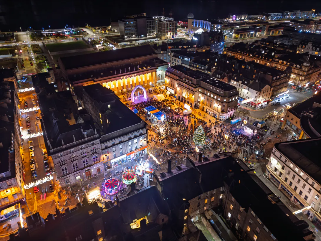 Dundee Christmas Switch-on Drone 2